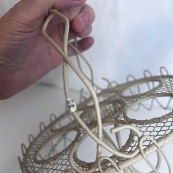 VTG Metal Wire Egg Display Carrier Countertop French Country Farmhouse Homestead - Picture 5 of 10